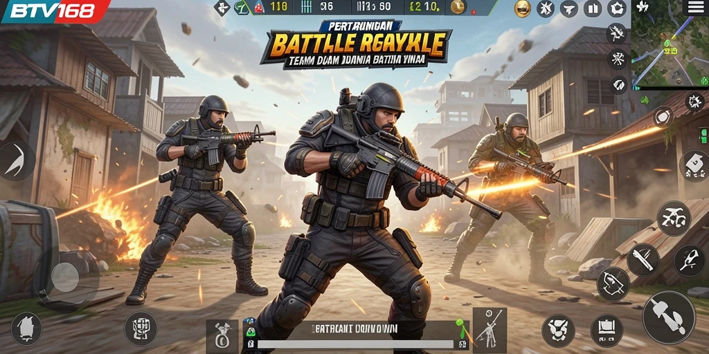 Cuplikan BTV168 sebelum APK Battle Royale dipasang.