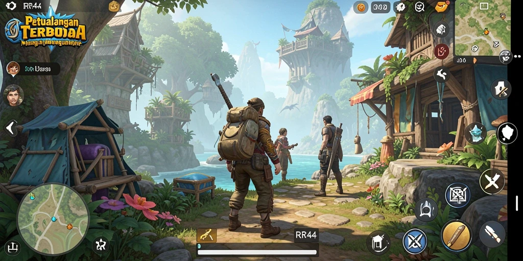 Cuplikan RR44 sebelum APK Open World dipasang.