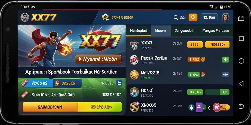 Cuplikan XXX777 sebelum APK Sportsbook dipasang.